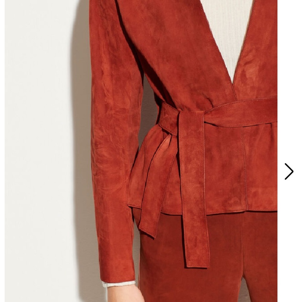 Suede Wrap Jacket